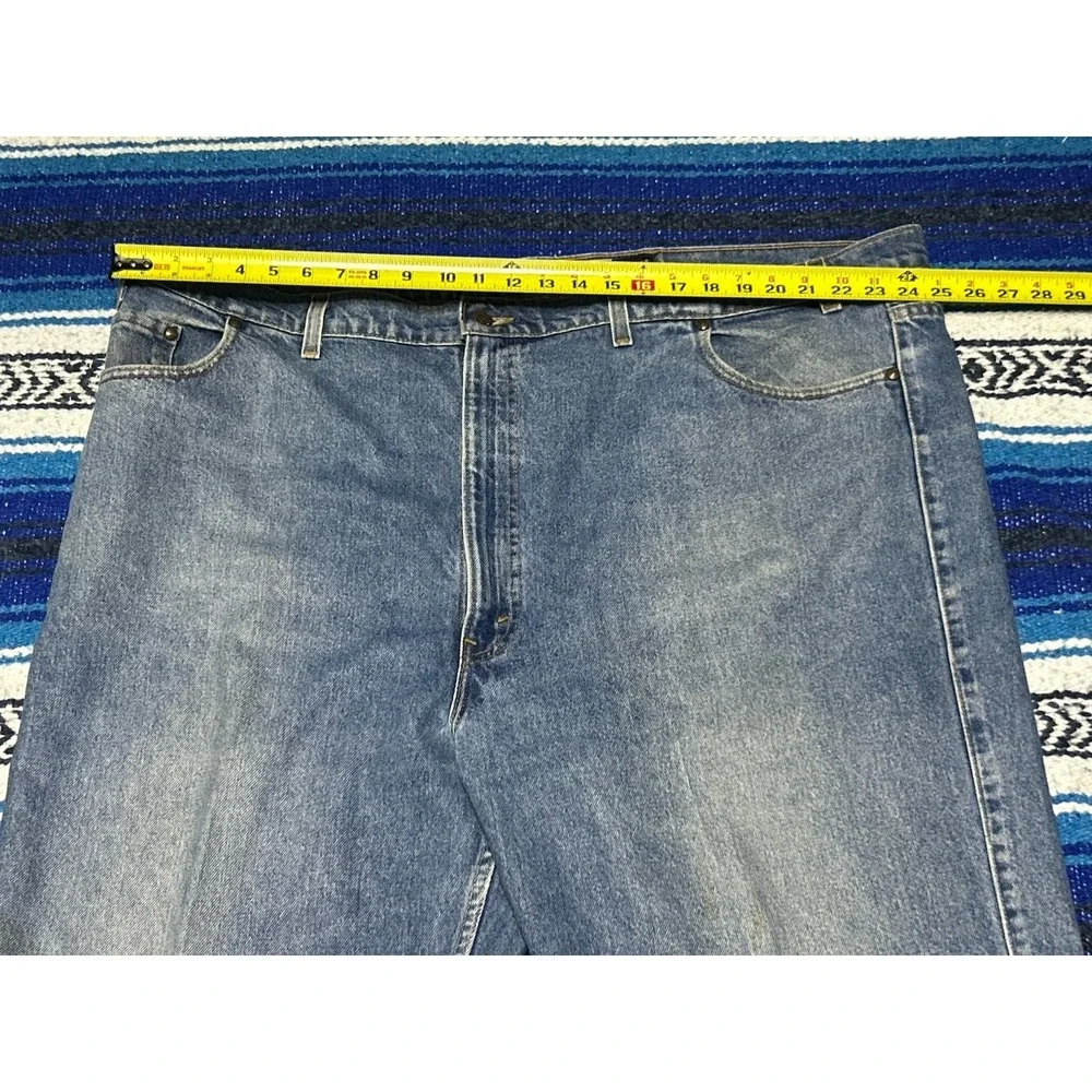 Vintage 540 Bronze Copper Brown Tab Levi's Jeans 48 x 34 Relaxed Fitlue Denim